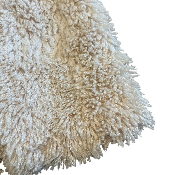 Robert Rodriguez Long-Length Shaggy Faux Fur Coat Cream Jacket Teddy Size XS - Picture 6 of 15